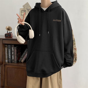 供抖音高品质 卫衣男中性风港风刺绣外套416B-1-WY696-P50 限68图片