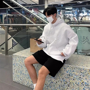 无帽绳版 抖音得物高品质二开 25秋冬全棉美式连帽卫衣MWS88图片