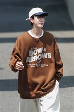美式印第安印花宽松圆领卫衣Y136常规版P38加绒版P58，男装卫衣，电商B219