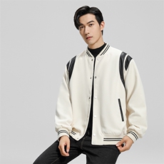 无影墙拼接潮流棒球服夹克男士立领秋季新款休闲外套JK111-P100，男装夹克，电商A413