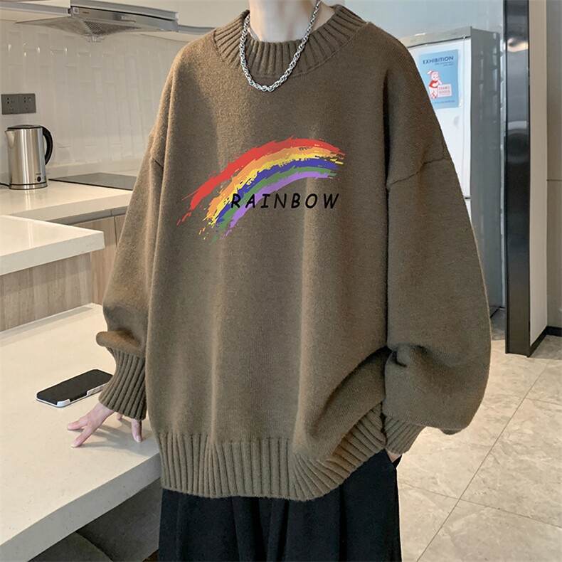 半高领毛衣男士大码针织衫男毛线衣男M18064-P45加绒款-P65,男装针织衫/毛衣,电商A040