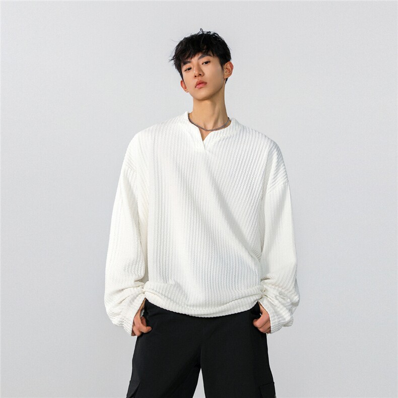 XZ809A/LL04/特P25/控48新款美式V领长T恤卫衣,男装T恤,星座809A(原222-1)