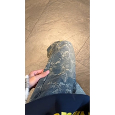 高街荆棘提花牛仔裤新款弯刀裤直筒休闲嘻哈裤子潮K71006-P42网图，男装牛仔裤，电商B245