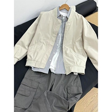 B221美式ins高街暗黑宽松纯色夹克外套SY2541-特P46控78，男装夹克，电商B221