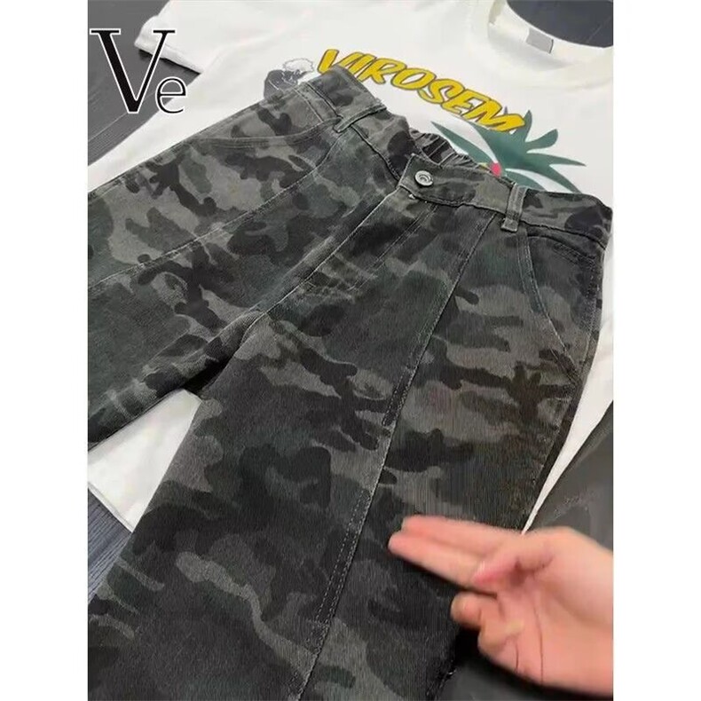 DKT88-批45直播美式高街宽松直筒阔腿长裤子潮,男装休闲裤,星座603-2