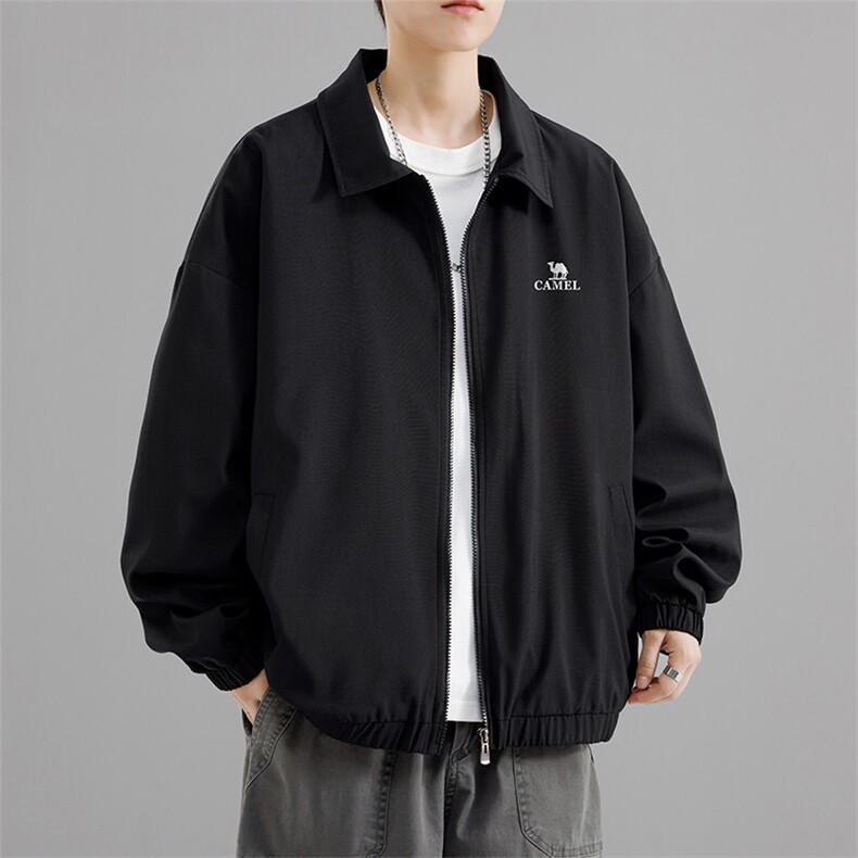 新款春款高品质休闲百搭男复古飞行夹克外套JK703P49,男装夹克,电商C408-1(原B339-1)
