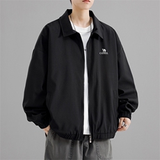 新款春款高品质休闲百搭男复古飞行夹克外套JK703P49，男装夹克，电商C408-1(原B339-1)