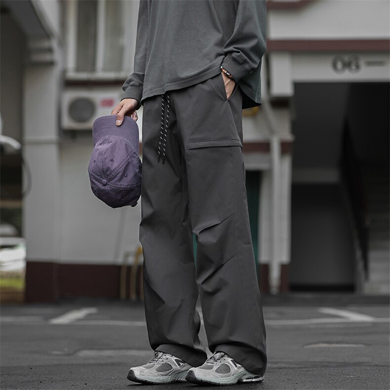 2026户外骑行防泼水褶皱冲锋裤男工装裤休闲裤K24123-特P28控58，男装工装外套，电商A001