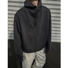 黑墙风2025春(现货)重磅460g高品质帽子结构卫衣开衫TTTB10-P85，男装卫衣，星座1315