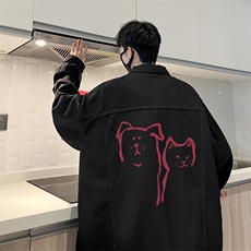 牛仔夹克男大码牛仔外套男茄克NJ77378-P60，男装工装外套，电商A040