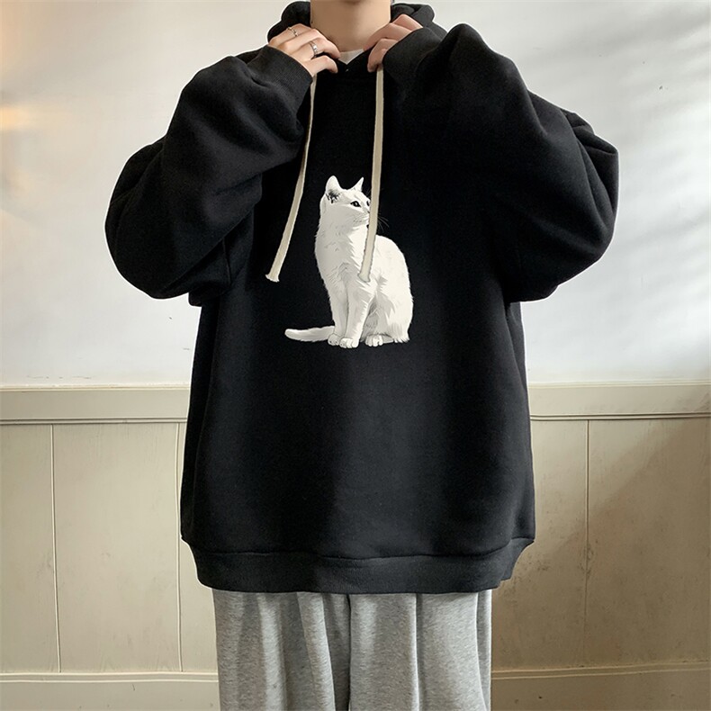 连帽卫衣男大码胖子帽衫大号运动服WY2407-P35图片
