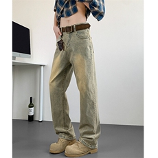 现货S-5XL高品质高弹力款直筒黄泥牛仔裤男310A-2BK503P60控88，男装牛仔裤，星座310A-2