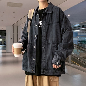 美式牛仔外套男女港风潮牌休闲百搭潮流复古痞帅宽松夹克W409-P62图片