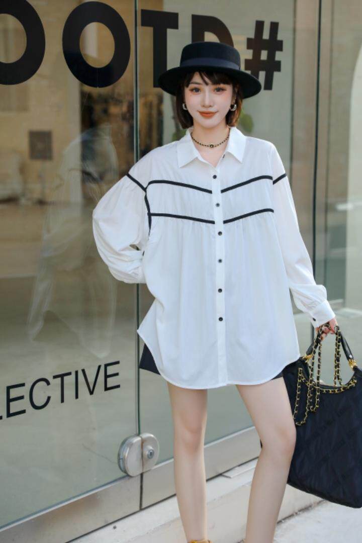 爱美欧，秋装现货韩版撞色衬衣，其它，爱美欧