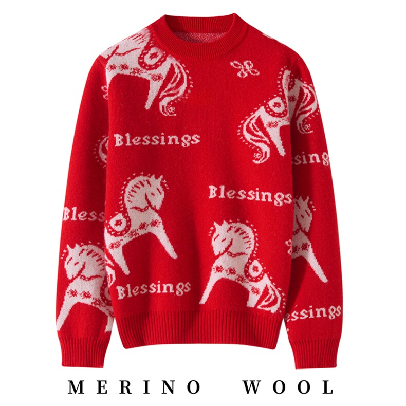 2026时尚百搭通勤简约休闲新款儿童羊毛衫，童装儿童羊毛衫，牧戎奢羊绒