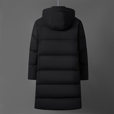 羽绒服冬中长款连帽极寒保暖加厚加长大码外套6809-P180298，男装羽绒服，星座1210A