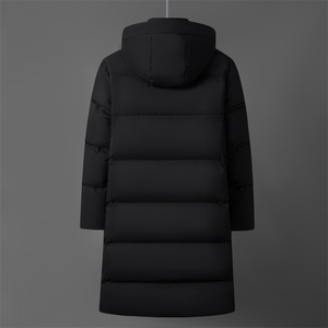 羽绒服冬中长款连帽极寒保暖加厚加长大码外套6809-P180298图片