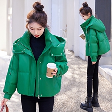 高级感PU皮羽绒服女2024年冬季新款女装时尚气质白鸭绒冬季外套，女装羽绒服，关键词