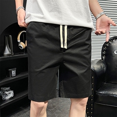 夏季新款水洗短裤男纯棉宽松五分裤休闲短裤XZ310B-3-DK8033-P35，男装牛仔裤，星座310B-3