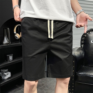 夏季新款水洗短裤男纯棉宽松五分裤休闲短裤XZ310B-3-DK8033-P35图片