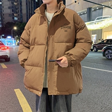 ！2024冬季新款男士立领棉衣百搭情侣印花棉服外套MY311特P55，男装棉衣，电商B220
