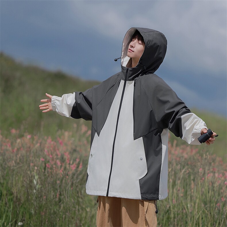 815A-MJ78312-75特春秋装新品拼色户外登山服三防男冲锋衣外套爆,男装夹克,星座815A