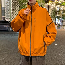 大码秋冬季棒球领夹克潮酷宽松工装风男外套JK452p65，男装夹克，电商D315