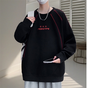 春秋圆领卫衣男学生长袖打底衫青少年百搭宽松上衣LH9102-P53图片