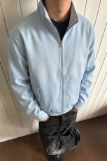 春季条纹拼接夹克休闲立领时尚上衣外套男C64149-TP60108，男装夹克，电商A102