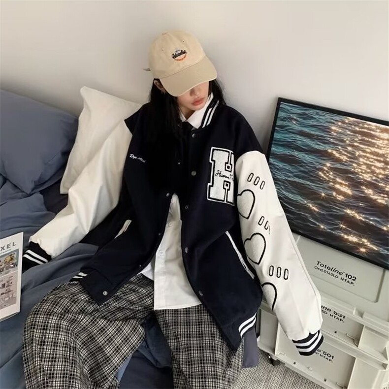 新款气质潮流时尚文艺原宿日系百搭流行男女简约ins短外套XJ66P65,男装夹克,星座1116-2