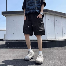 速干运动短裤男2024新款夏季大码中裤子宽松休闲五分裤K5312-P37，男装牛仔裤，星座412-3