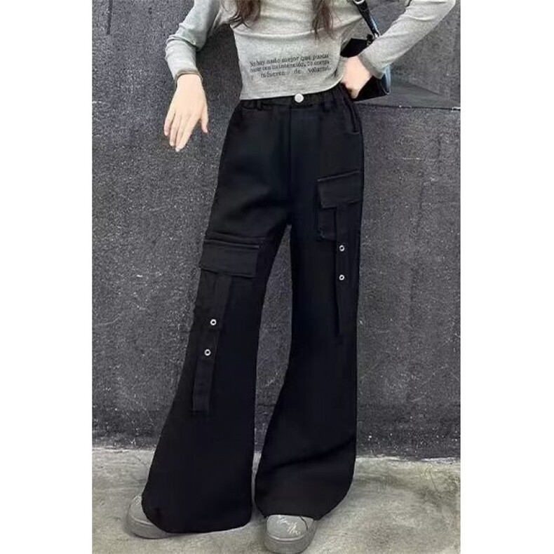 美式复古hiphop重工多口袋嘻哈街头高街喇叭牛仔裤K71526-P50网图,男装牛仔裤,电商B245