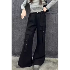 美式复古hiphop重工多口袋嘻哈街头高街喇叭牛仔裤K71526-P50网图，男装牛仔裤，电商B245