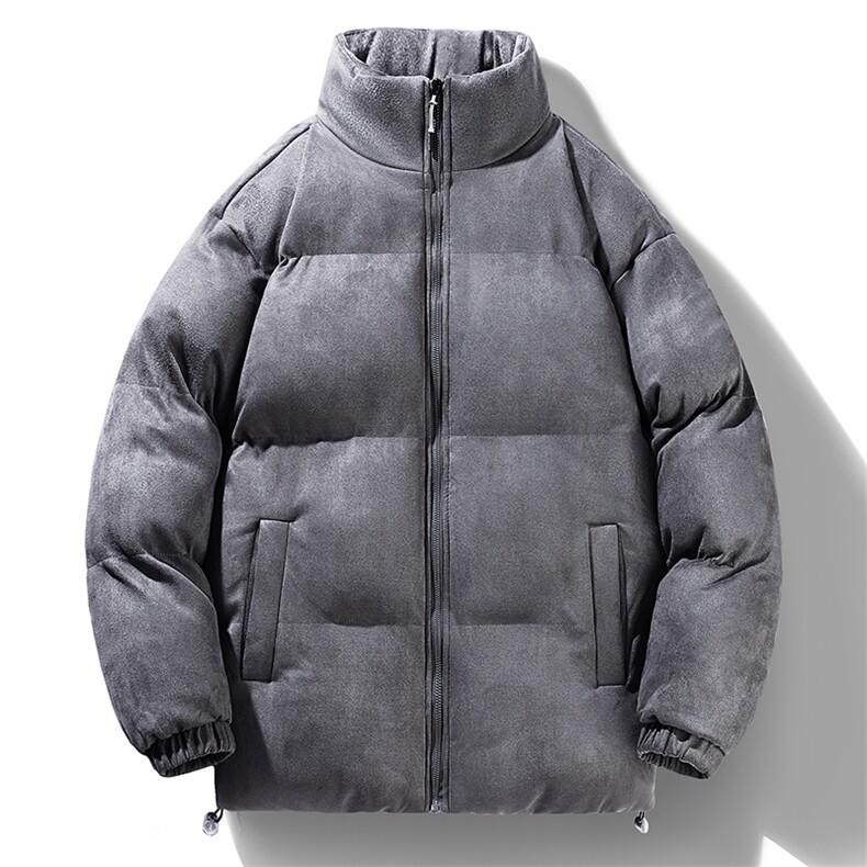 特批60冬季纯色立领加绒加厚棉衣外套保暖MY0318P-60,男装棉衣,电商A128