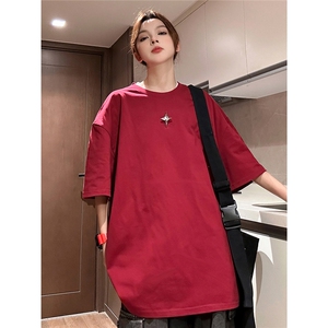 1中性可拆卸四芒星装饰多色大码M-5XL短袖T恤男DT77783P16块特价图片