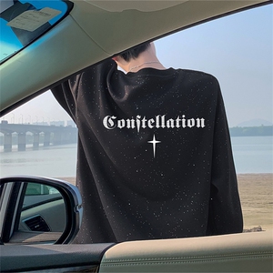 2025秋季新款美式高街满天星仿棉圆领卫衣wymt5422-特批38-控69图片