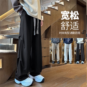 YK132 特P38 控68 品质保障！秋装舒适扭条打褶百搭宽松休闲长裤图片