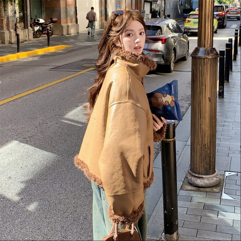 2025冬季新款两面穿皮毛一体,女装皮草,2C120