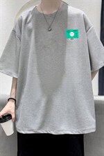 HT73264-P22华夫格t恤男短袖男大码五分袖大皂风，男装T恤，电商A040