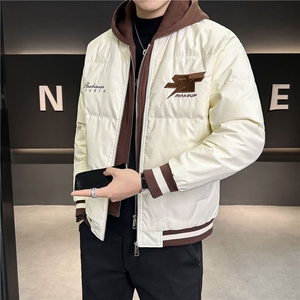 2024新款男士羽绒服短款连帽帅气鸭绒外套B240-YR6805-P210图片