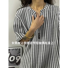 XZ809A/DX260/特P14鱼骨纹V领短袖T恤，男装T恤，星座809A(原222-1)
