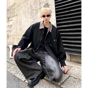 美式复古翻领工装款日系夹克外套潮牌情侣男女JWT185-P64图片