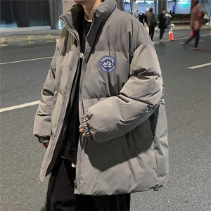 港风  秋冬新款保暖立领宽松棉服外套男 MY2050 P95控118图片