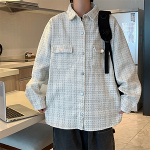 小香风夹克男ins潮流韩版休闲宽松痞帅外套春秋港风Z656P60图片