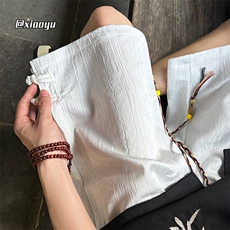 XZ616夏季风新中式冰丝提花休闲五分裤短裤TY2461P35控48，男装休闲裤，星座512A（原616）
