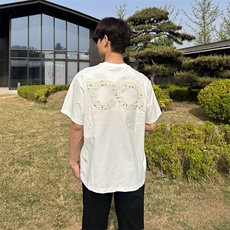 万针全刺绣工艺抖音得物高品质260克重磅纯棉双纱美式高街短袖T恤，男装T恤，电商A486