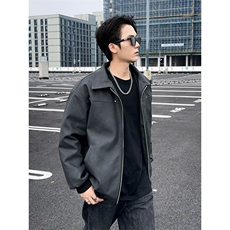 冬季加厚棉衣男加棉皮衣男式外套棉服棉袄潮A266-MYPY010-P90特批，男装皮衣，电商A266