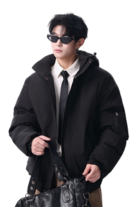 棉服男冬季新款港风宽松连帽棉衣MF9006-P90图片