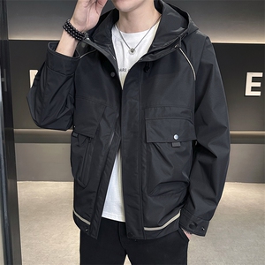 秋季夹克男高品质连帽外套型男商务休闲青年外套男N8817-P95图片