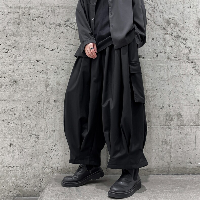 2026春装山本暗黑大码工装日系复古暗黑小众休闲西裤束脚裤工装裤，男装西裤，星座909